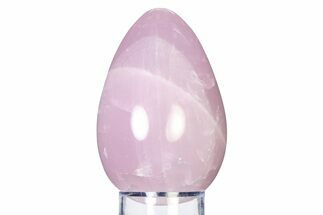 Polished Rose Quartz Egg - Madagascar #318296