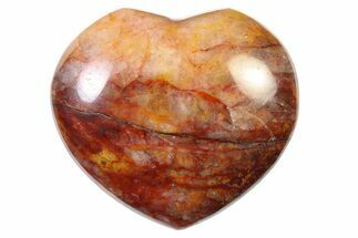 Polished Hematite (Harlequin) Quartz Heart - Madagascar #318657