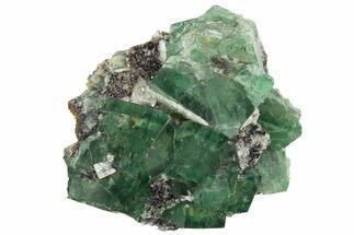 Fluorescent Green Fluorite Cluster - Diana Maria Mine, England #319133