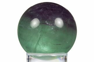 Colorful Banded Fluorite Sphere - China #319757