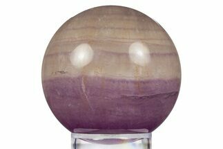 Purple Banded Fluorite Sphere - China #319766