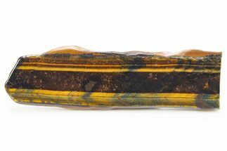 Polished Blue & Orange Tiger's Eye Slab - South Africa #320070