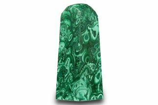 Tall Polished Malachite Tower - DR Congo #321137