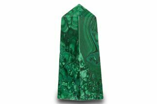 Tall Polished Malachite Obelisk - DR Congo #321157