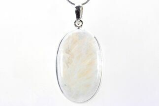 Adularescent Moonstone Pendant (Necklace) - Sterling Silver #321638