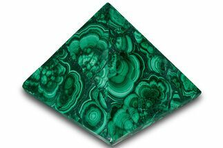 Polished Malachite Pyramid - DR Congo #321170
