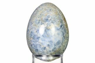 Polished Blue Calcite Egg - California #322405