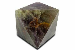 Polished Colorful Fluorite Octahedron - China #322942