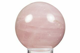 Polished Rose Quartz Sphere - Madagascar #323567