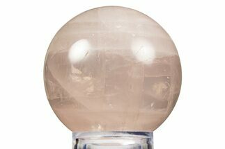 Polished Rose Quartz Sphere - Madagascar #323569