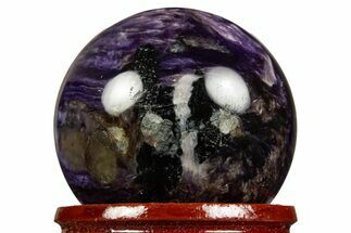 Polished Purple Charoite Sphere - Siberia #323490