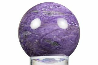 Polished Purple Charoite Sphere - Siberia #323493