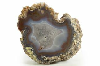 Polished Banded Laguna Agate Half - Mexico #323891