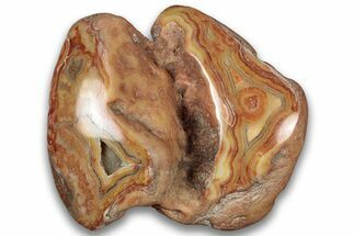 Polished Banded Crowley Ridge Agate - Arkansas #323989
