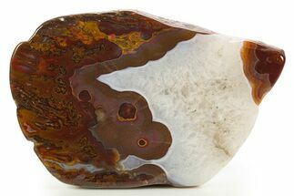 Polished Banded Agate Slab - Kerrouchen, Morocco #324043