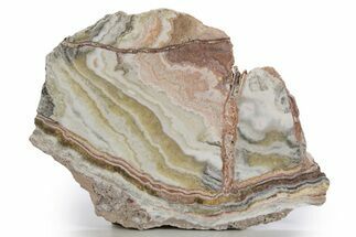 Polished Banded Travertine Slab - New Mexico #324327