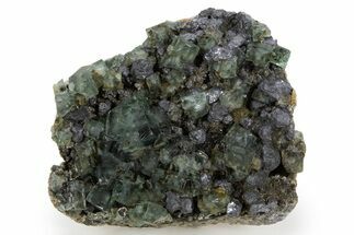 Fluorescent Green Fluorite Cluster - Diana Maria Mine, England #324350