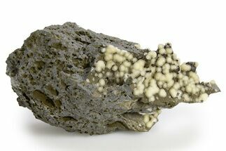Globular Yellow Calcite Formations on Basalt - Italy #319200