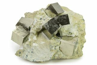 Museum Quality Pyrite Cube Cluster In Matrix - Spain #325094