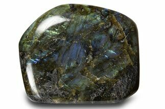 Flashy, Free-Standing Polished Labradorite - Madagascar #325222