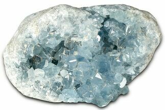 Crystal Filled Celestine (Celestite) Geode Section - Madagascar #325954