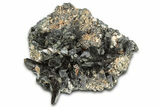 Sharp Aegirine Crystals on Quartz - Malawi #326654