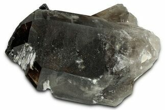Smoky Quartz Crystal Cluster w/ Aegirine Inclusion - Malawi #326667