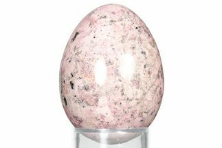Polished Rhodonite Egg - Colorado #326752