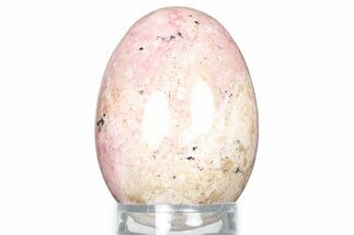 Polished Rhodonite Egg - Colorado #326768