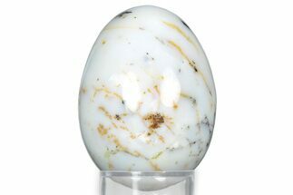 Polished Moss Agate Egg - Australia #326806