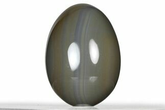 Polished Banded Brazilian Agate Egg #326824