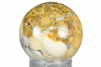 Polished Orbicular King Cobra Jasper Sphere - India #327406