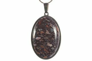 Dinosaur Bone (Gembone) Pendant - Includes Chain #327639