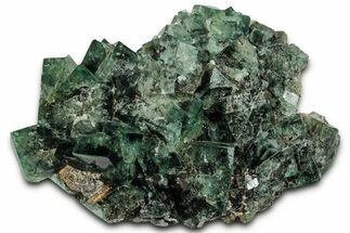 Fluorescent Green Fluorite Cluster - Diana Maria Mine, England #327234