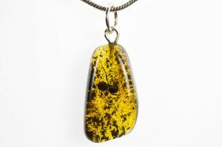Polished Baltic Amber Pendant (Necklace) - Contains Ant! #328478