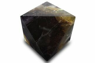 Polished Colorful Fluorite Octahedron - China #328782
