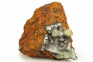 Sparkling Adamite Crystals on Matrix - Ojuela Mine, Mexico #327105