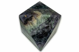 Polished Colorful Fluorite Octahedron - China #328815