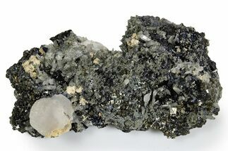 Lustrous Sphalerite with Pyrite, Quartz & Calcite - Bulgaria #330481