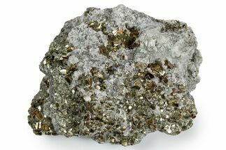 Lustrous Pyrite Crystals with Quartz Crystals - Bulgaria #330482