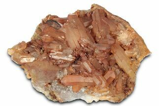 Tangerine Quartz Crystal Cluster - Brazil #328932