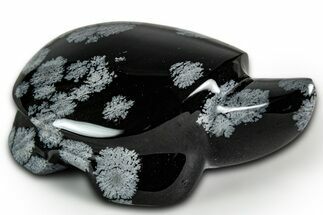 Polished Snowflake Obsidian Turtle - California #331606