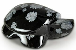 Polished Snowflake Obsidian Turtle - California #331608