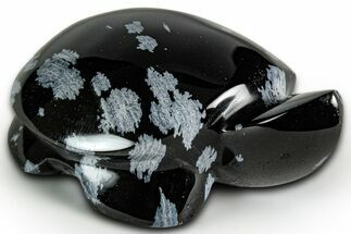 Polished Snowflake Obsidian Turtle - California #331615