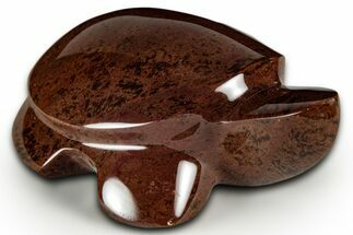 Polished Cinnamon (Mahogany) Obsidian Turtle - Oregon #331581