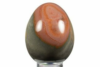 Polished Polychrome Jasper Egg - Madagascar #331723