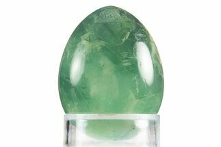 Polished Green Fluorite Egg - Fluorescent! #331770