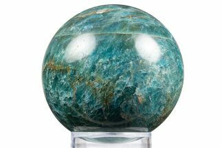 Bright Blue Apatite Sphere - Madagascar #334021