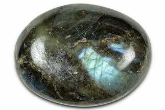 Flashy, Polished Labradorite Palm Stone - Madagascar #334225