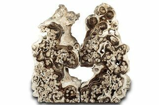 Swirling Polished Chocolate Calcite Bookends - Pakistan #334971